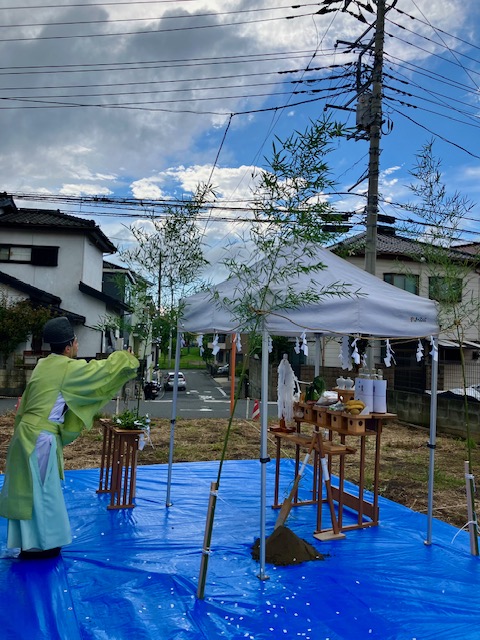 緑区にて地鎮祭